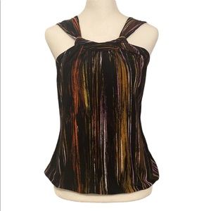 THE LIMITED striped halter with twist neckline